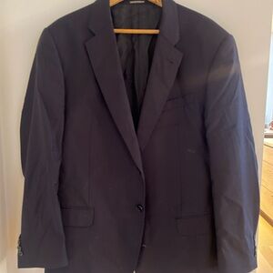 Giorgio Armani Blue Sport Coat with Notched Lapel